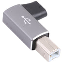 USB-C / Type C Female to USB 2.0 B MIDI Male Adapter for Electronic Instrument / Printer / Scanner / Piano (Grey)