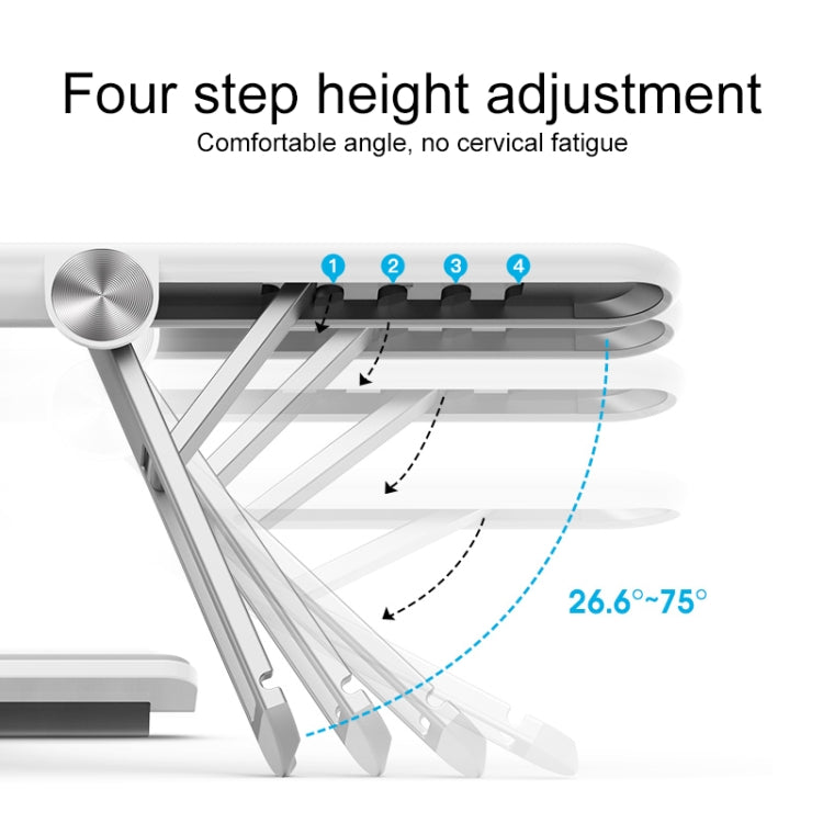 MOMAX KH2 FOLD STAND Elite Aircraft Computer Folding Holder Bracket (White)