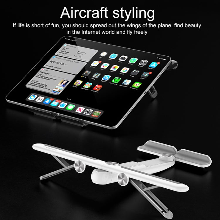 MOMAX KH2 FOLD STAND Elite Aircraft Computer Folding Holder Bracket (White)