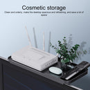 Computer Monitor Router Storage Bracket Television Set-top Box Shelf (White)