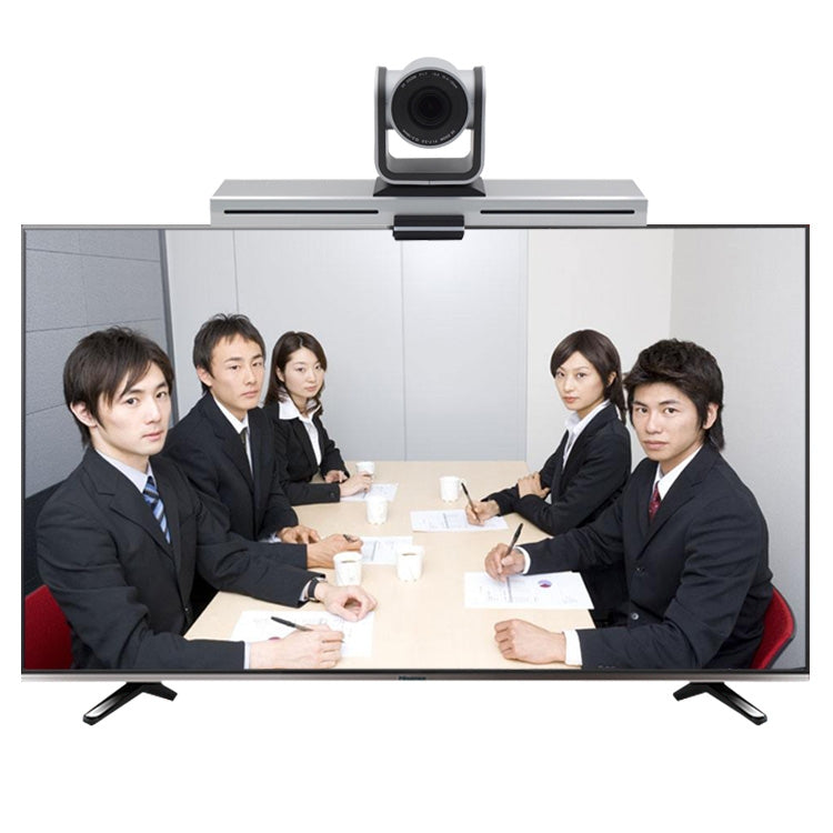 YANS YS-H210UT USB HD 1080P 10X Zoom Video Conference Camera for Large Screen, Support IR Remote Control (Grey)