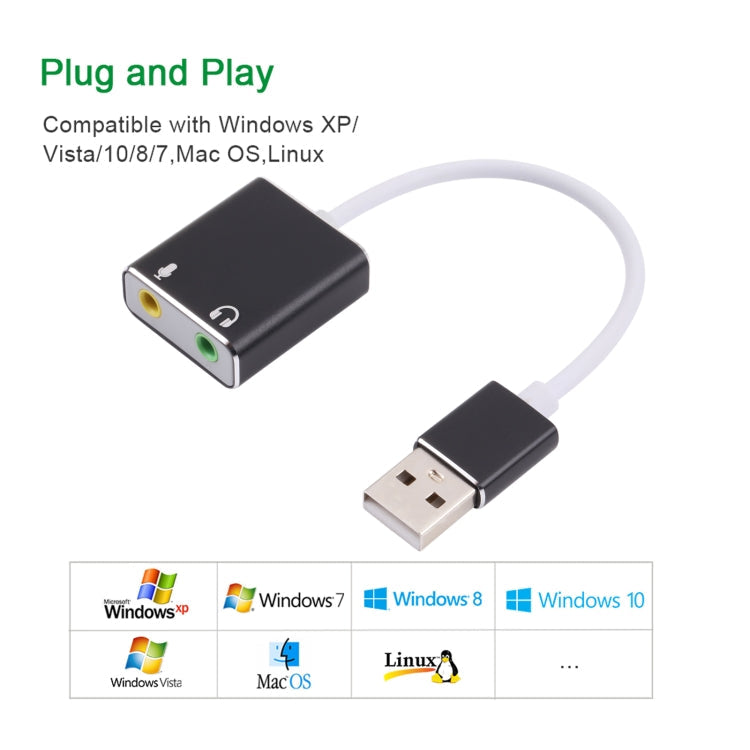 HIFI Magic Voice 7.1CH USB Sound Card (Black)