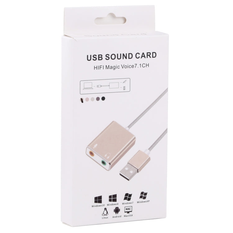 HIFI Magic Voice 7.1CH USB Sound Card (Grey)