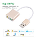 HIFI Magic Voice 7.1CH USB Sound Card (Gold)