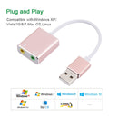 HIFI Magic Voice 7.1CH USB Sound Card (Rose Gold)