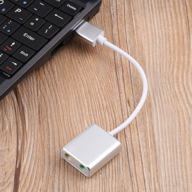 HIFI Magic Voice 7.1CH USB Sound Card (Silver)