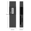 Original Lenovo D221 2 in 1 480Mbps USB 2.0 Card Reader (Black)