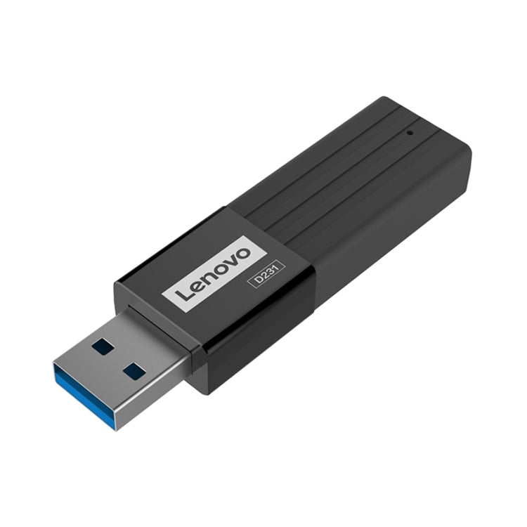 Original Lenovo D231 2 in 1 5Gbps USB 3.0 Card Reader (Black)