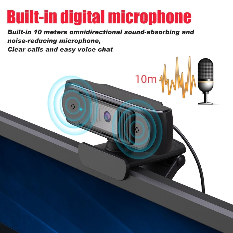 HA501 USB 5M 2.5K Rotate 360 &#8203;&#8203;Degrees Auto-focus Camera With Microphone