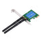 300Mbps PCI Express Wireless LAN Network Adapter Card with 2 Antennas, IEEE 802.11b / 802.11g / 802.11n Standards