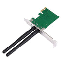 300Mbps PCI Express Wireless LAN Network Adapter Card with 2 Antennas, IEEE 802.11b / 802.11g / 802.11n Standards