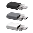 Straight USB-C / Type-C 3.1 Male to USB-C / Type-C 3.1 Female 20 Pin Magnetic Adapter (Black)