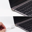 Straight USB-C / Type-C 3.1 Male to USB-C / Type-C 3.1 Female 20 Pin Magnetic Adapter (Silver)