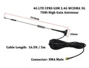 7dBi SMA Male Connector High Gain 4G LTE CPRS GSM 2.4G WCDMA 3G Antenna Network Reception Adapter