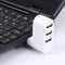 180 Degree Rotation USB Head 3 Ports USB 2.0 Portable HUB(White)