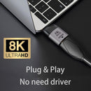 8K 60Hz HDMI Female to USB-C / Type-C Male Adapter