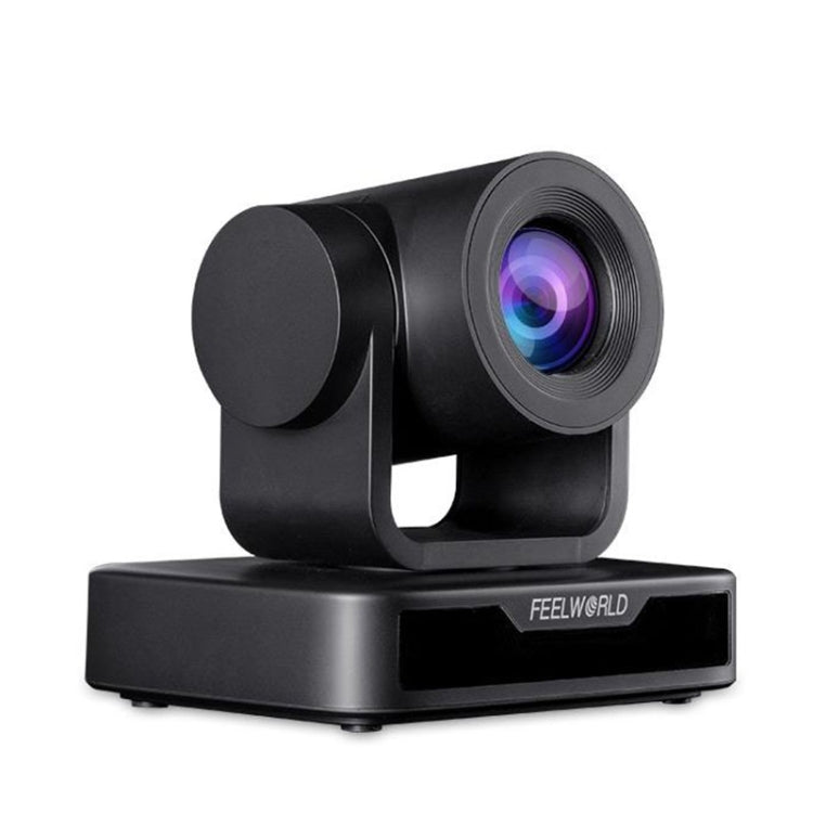 FEELWORLD USB10X 10X Optical Zoom 1080P USB PTZ Video Conference Camera, EU and US Plug(Black)