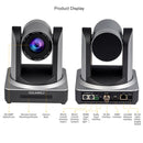 FEELWORLD POE20X Simultaneous 20X Optical Zoom Live Streaming PTZ Camera, EU and US Plug