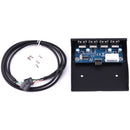 3.5 inch Floppy Expansion Bay Front Panel 4 Ports USB 2.0 HUB Adapter Connector(Black)