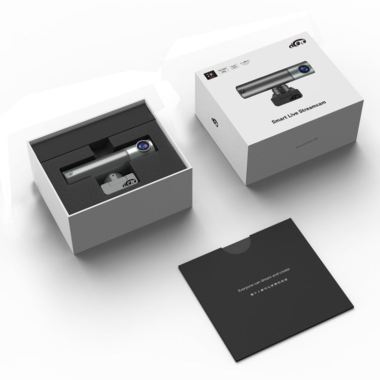 Smart 2K Webcast Live Camera Gesture Control with Microphone