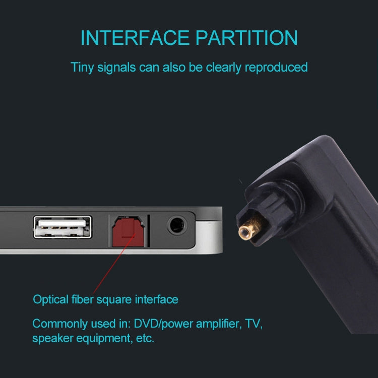 EMK 360 Degree Male to Female Conversion Head Optical Fiber Adapter Audio Adapter