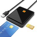 Rocketek CR317 USB 2.0 SIM / ID / CAC Smart Card 2 in 1 Card Reader (Black)