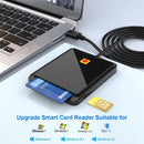 Rocketek CR317 USB 2.0 SIM / ID / CAC Smart Card 2 in 1 Card Reader (Black)