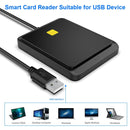 Rocketek CR317 USB 2.0 SIM / ID / CAC Smart Card 2 in 1 Card Reader (Black)