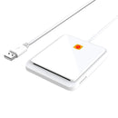 Rocketek CR317 USB 2.0 SIM / ID / CAC Smart Card 2 in 1 Card Reader (White)