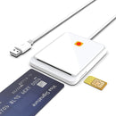Rocketek CR317 USB 2.0 SIM / ID / CAC Smart Card 2 in 1 Card Reader (White)