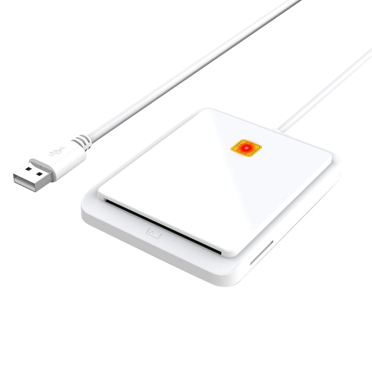 Rocketek CR317 USB 2.0 SIM / ID / CAC Smart Card 2 in 1 Card Reader (White)