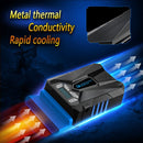 Ice Troll 5 COOLCOLD Portable Laptop Cooling Fan Air Cooler Speed Adjustable High Performance Notebook Fan Cooler Controller, AC 220V(Black)