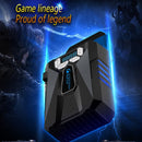 Ice Troll 5 COOLCOLD Portable Laptop Cooling Fan Air Cooler Speed Adjustable High Performance Notebook Fan Cooler Controller, AC 220V(Black)