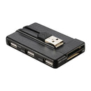 Rocketek SCR8 USB2.0 SIM / SD / TF / M2 / MS / Smart Card Reader (Black)
