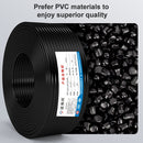 NUOFUKE 100m 3 Core 0.75 Square Pure Copper RVV Flexible Sheath Flame Retardant Electrical Cable