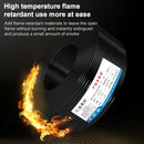 NUOFUKE 100m 3 Core 1.0 Square Pure Copper RVV Flexible Sheath Flame Retardant Electrical Cable