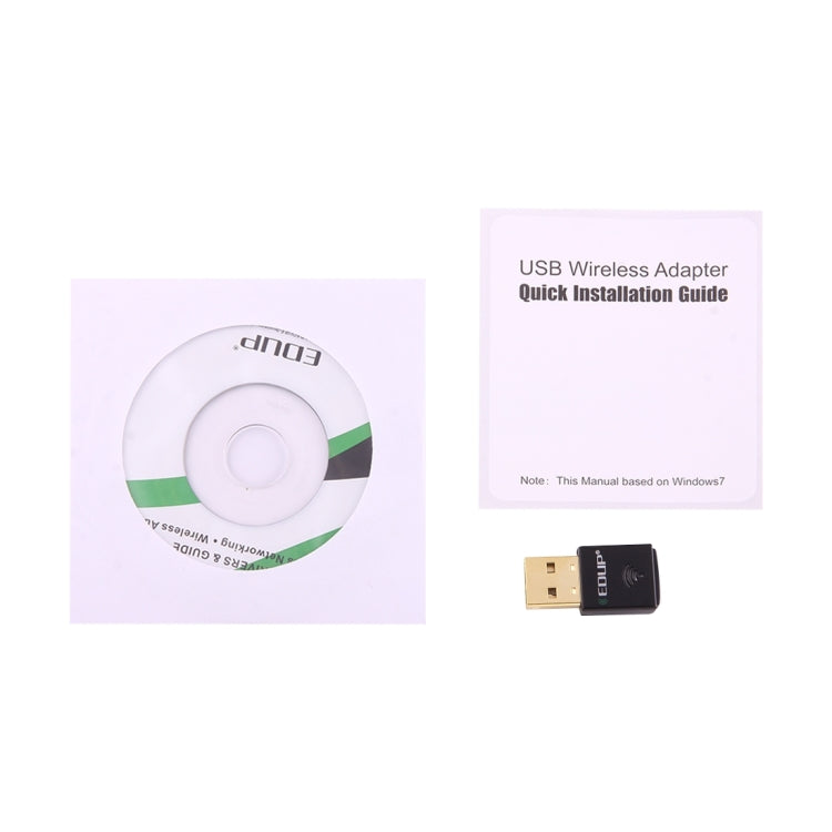 EDUP EP-AC1619 Mini Wireless USB 600Mbps 2.4G / 5.8Ghz 150M+433M Dual Band WiFi Network Card for Nootbook / Laptop / PC(Black)