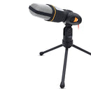 Yanmai SF666 Professional Condenser Sound Recording Microphone with Tripod Holder, Cable Length: 1.3m, Compatible with PC and Mac for Live Broadcast Show, KTV, etc.(Black)