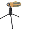 Yanmai SF666 Professional Condenser Sound Recording Microphone with Tripod Holder, Cable Length: 1.3m, Compatible with PC and Mac for Live Broadcast Show, KTV, etc.(Gold)