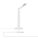 Yanmai SF-950 120 Degree Rotation Head 3.5mm Jack Studio Stereo Recording Microphone, Cable Length: 1.3m, Compatible with PC and Mac for Live Broadcast Show, KTV, etc.(White)