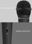 Yanmai SF-910 Professional Condenser Sound Recording Microphone with Tripod Holder, Cable Length: 2.0m, Compatible with PC and Mac for Live Broadcast Show, KTV, etc.(White)