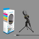 Yanmai SF-930 Professional Condenser Sound Recording Microphone with Tripod Holder, Cable Length: 2.0m, Compatible with PC and Mac for Live Broadcast Show, KTV, etc.(Black)