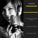 Yanmai SF-930 Professional Condenser Sound Recording Microphone with Tripod Holder, Cable Length: 2.0m, Compatible with PC and Mac for Live Broadcast Show, KTV, etc.(Black)
