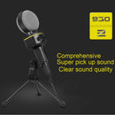 Yanmai SF-930 Professional Condenser Sound Recording Microphone with Tripod Holder, Cable Length: 2.0m, Compatible with PC and Mac for Live Broadcast Show, KTV, etc.(Black)