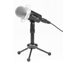 Yanmai Y20 Professional Game Condenser Microphone with Tripod Holder, Cable Length: 1.8m, Compatible with PC and Mac for Live Broadcast Show, KTV, etc.(Black)