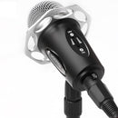 Yanmai Y20 Professional Game Condenser Microphone with Tripod Holder, Cable Length: 1.8m, Compatible with PC and Mac for Live Broadcast Show, KTV, etc.(Black)