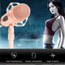 Yanmai Y20 Professional Game Condenser Microphone with Tripod Holder, Cable Length: 1.8m, Compatible with PC and Mac for Live Broadcast Show, KTV, etc.(Rose Gold)