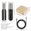 Yanmai Q8 Professional Game Condenser Sound Recording Microphone with Holder, Compatible with PC and Mac for Live Broadcast Show, KTV, etc.(Black)