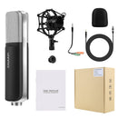 Yanmai Q8 Professional Game Condenser Sound Recording Microphone with Holder, Compatible with PC and Mac for Live Broadcast Show, KTV, etc.(Black)