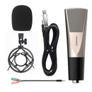 Yanmai Q6 Professional Game Condenser Sound Recording Microphone, Compatible with PC and Mac for Live Broadcast Show, KTV, etc.(Black)